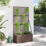  Gredni pergola sadilnik Rjava 70 x 30 x 135 cm Kovina, (5000187691) | Shoptok.si
