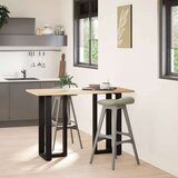  Noge za barsko mizo v obliki črke T, 2 kosa, črne, 50x35x(90-91) cm, jeklo, (22123876) | Shoptok.si