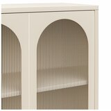 Støraa Kremno bela kovinska vitrina 80x186x40 cm Luna – | Shoptok.si