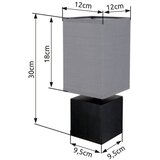 Globo 21628ALU - stona lampa valentino 1xE27/7W/230V crna/antracit | Eponuda.com