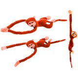 Plišana igračka majmun sa zvučnim efektima 80 cm - narančasta | shoptok.hr