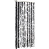 vidaXL Zastor protiv muha sivo-crni 56x185 cm od šenila | shoptok.hr