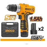 Ingco AKU bušilica/odvijač 12V; 2x1,5Ah | shoptok.hr