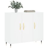  Komoda bijela 90x34x80 cm od konstruiranog drva | shoptok.hr