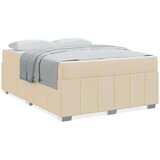  Krevetna konstrukcija Krema 160 x 200 cm tkanina | shoptok.hr