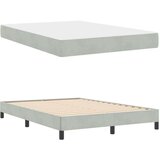 Box Postelja z vzmetnico z vzmetnico Svetlo siva 160 x 210 cm blago, (5000128106) | Shoptok.si