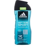 Adidas After Sport Shower Gel 3-In-1 osvežilen gel za prhanje 250 ml za moške Cene