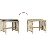  Vrtni taburei s jastucima 4 kom 41x41x36 cm od poliratana | Eponuda.com