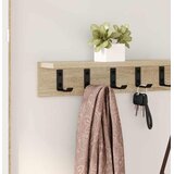  Vješalica za kapute na zidu Sonoma hrast 100 x 10,5 x 10,5 cm | shoptok.hr