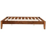 Kalune Design Bračni krevet od masivne smreke s podnicom 160x200 cm u prirodnoj boji/tamno smeđi Galaksi – | shoptok.hr