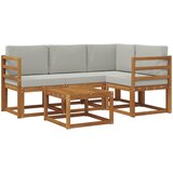  Set vanjskih sofa 5 kom. Prirodna i svjetlosiva | Eponuda.com