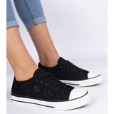Gemre Black Women's Lace-Up Sneakers Saha | shoptok.hr