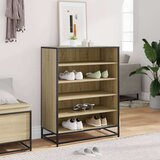 vidaXL Ormarić za cipele Sonoma hrast Konstruirano drvo i metal | shoptok.hr