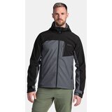 Kilpi Men&#039;s softshel jacket RAVIO-M Dark gray cene