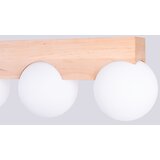 Sollux Stropna svetilka BULBO 3 naravni les, (5000352385) | Shoptok.si