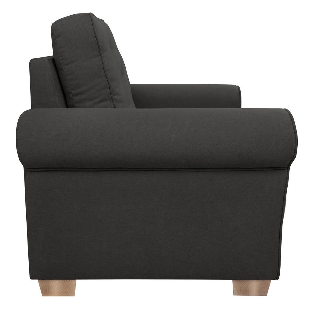 MID.YOU FOTELJ, črna tekstil | Shoptok.si
