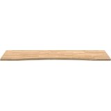 vidaXL Ploča za radni stol 140x50x2,5cm netretirane masivne hrastovine | shoptok.hr