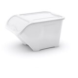 Kis Bijela plastična kutija za pohranu s poklopcem 55x39x32 cm All In Box – | shoptok.hr