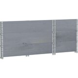  Okviri za palete 3 kom sivi 100 x 50 cm od masivne borovine | shoptok.hr