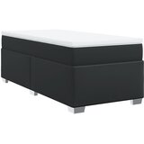  s oprugama i madracem crni 90 x 200 cm od umjetne kože | shoptok.hr