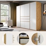 Livetastic OMARA S KLASIČNIMI VRATI, bela, hrast artisan | Shoptok.si