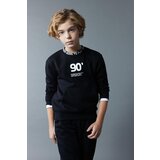 Defacto Boy's Printed Crew Neck Thick Sweatshirt Cene