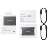 Samsung SSD 500GB Type-C USB 3.2 Gen2 V-NAND UASP, T7, siv | Shoptok.si