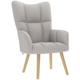 Stolica za opuštanje s tabureom za noge Cloud Grey tkanina | shoptok.hr