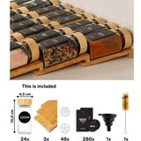 Deco Haus Organizator za predal iz bambusa s kozarčki za začimbe - 3-stopenjski organizator za predal - kuhinjski organizator, organizator za predal, (21928493) | Shoptok.si