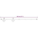  Drsna vrata s kompletom vodil 85x210 cm trdna borovina, (20999136) | Shoptok.si