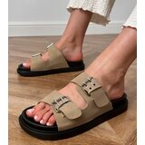 D/CEO Green flip-flops with buckles on straps Klinet | Shoptok.si