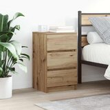  Noćni ormarići s 3 ladice 2 kom artisan hrast 39x35x65 cm | Eponuda.com