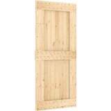 vidaXL Klizna vrata s priborom za montažu 90 x 210 cm masivna borovina | shoptok.hr
