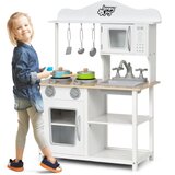  Dječja Igračka kuhinja, kuhinjski set, dim. 60 x 30 x 83 cm, bijela | shoptok.hr