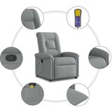 vidaXL Masažni naslonjač od tkanine svjetlosivi | shoptok.hr