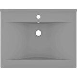  Luksuzni umivaonik mat svjetlosivi 60 x 46 cm keramički | shoptok.hr