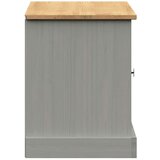  Klupa za cipele VIGO siva 106 x 35 x 40 cm od masivne borovine | shoptok.hr