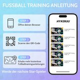 HYKOIUU nogometna podloga s trenažnim trakom - 90×60cm | Shoptok.si