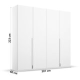 home24 Omara S Klasičnimi Vrati Montclar, Bela | Shoptok.si