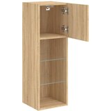TV ormarići s LED svjetlima 2 kom boja hrasta 30,5 x 30 x 90 cm | Eponuda.com