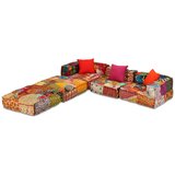  Modularni tabure za 3 osobe od tkanine s patchworkom | shoptok.hr