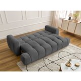Bobochic Paris Temno siva raztegljiva/s prostorom za shranjevanje sedežna garnitura 251 cm Fuji – | Shoptok.si