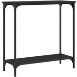  Konzolni stol crni 75 x 30 5 x 75 cm od konstruiranog drva | shoptok.hr