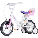 Visitor bicikl kids liloo 12" 8" v-brake kontra 95-115cm (12") belo roze perla 1120096 | Eponuda.com