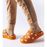 Gemre Orange warm slippers with white dots Laino | shoptok.hr