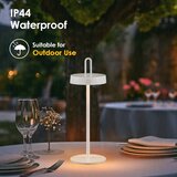  LED prigu&amp;scaron;iva spolja&amp;scaron;nja punjiva dodirna stona lampa SHINE LED/1,5W/3,7V 3000 mAh IP44 bela Slike