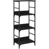 Maison Chic Knjižna omara - Knjižna polica - Knjižni regal črna 50x33x117,5 cm inženirski les, (21723189) Cene