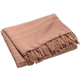 Bombažno pregrinjalo v barvi terakote 180x220 cm Lilia –