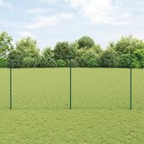 vidaXL Ograda od lančane veze s 22 U stupa Zelena 1.4x25 m Čelik Cijene