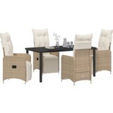  Set od 5 komada vrtne blagovaonice s jastučićima bež poli ratan | shoptok.hr